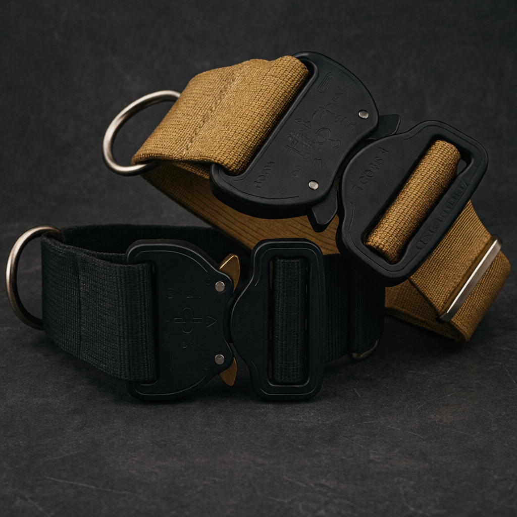 1.5" 38mm Dog Training Collar With Cobra Buckle